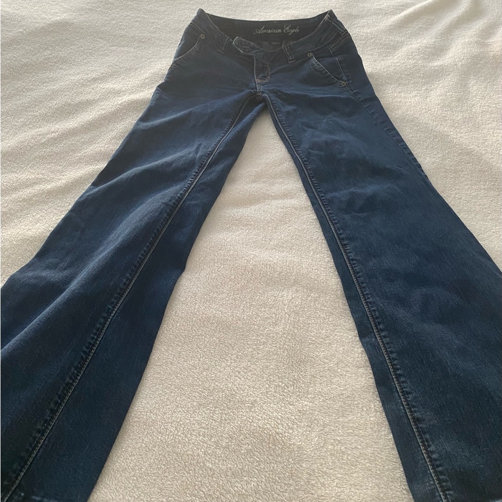 American Eagle Outfitters Dark Blue Flare Jeans